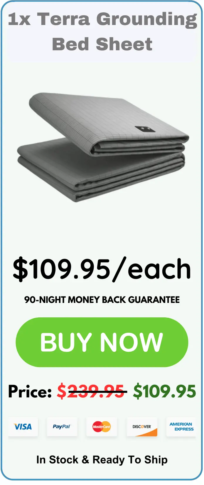 Claim Your Discounted Terra Grounding Bed Sheets